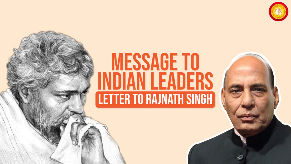 Message to Indian leaders – Jainacharya Yugbhushansuriji to Rajnath Singh