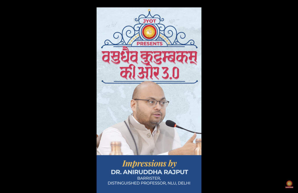 Impressions by Dr. Aniruddha Rajput on Spiritual Sovereign H H Jainacharya Yugbhushansuriji